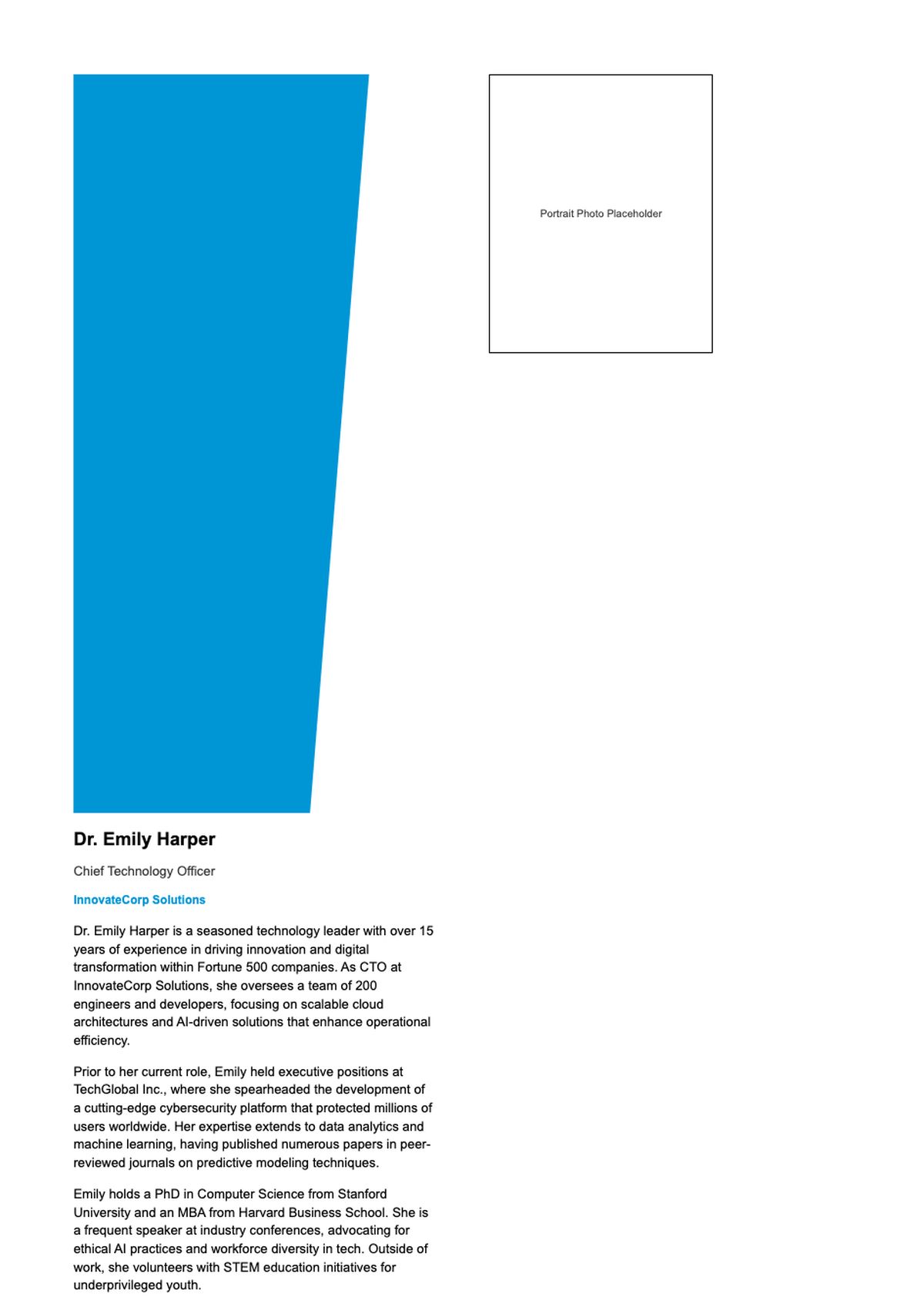 Professional HP executive bio with photo and career highlights_variant_2